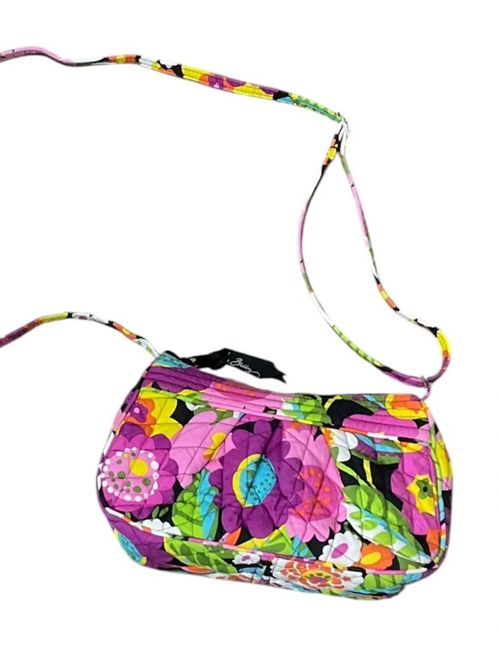 Vera Bradley Frannie Quilted Floral Crossbody in Va Va Bloom